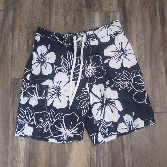 Lot of 2X Bathing Suit Swim Trunks Men's Medium Roundtree & Yorke & Merona - Picture 2 of 9